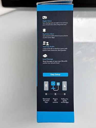 Miniatura 8 de GNCC Cámara de seguridad para interiores, 2 paquetes de cámaras 1080P para cámara Wi-Fi de seguridad para el hogar, detección de movimientosonido,