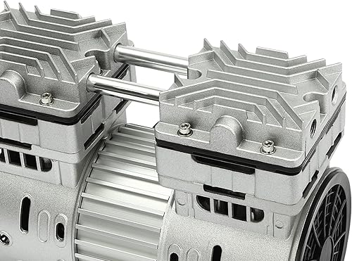 Miniatura 9 de Motor compresor de aire ultra silencioso y sin aceite de 110 V, motor de cabeza de bomba de aire ligero y pequeño, cabezal de compresor de aire