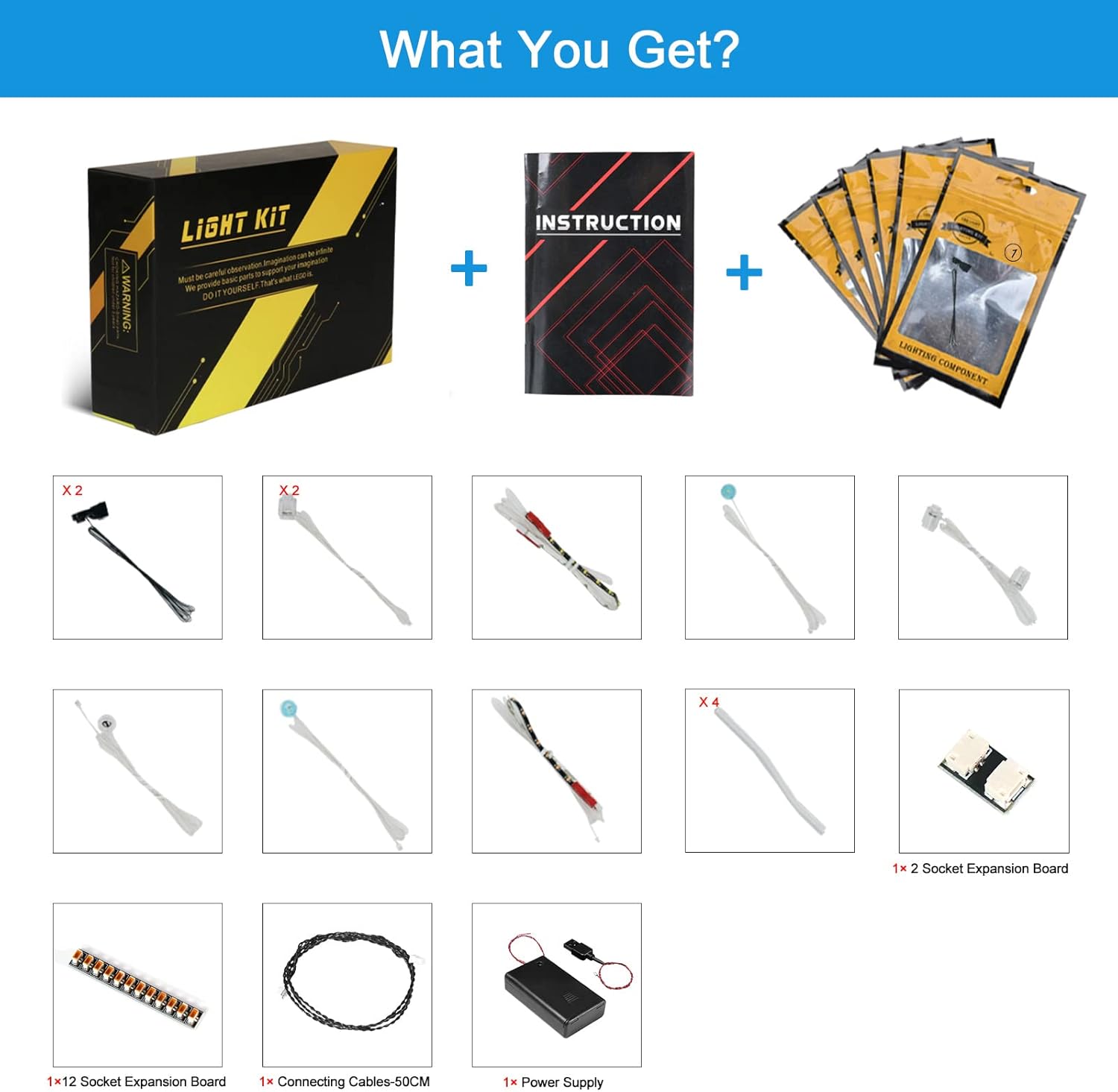 VONADO Led Light Kit Compatible with Lego Wildflower Bouquet 10313 Artificial Flowers(No Model)，Building Lighting Kit Compatible with Lego Botanical Plant Collection(Only Light)