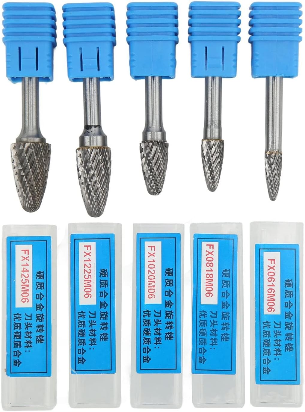 6mm Shank Carbide File Bit Set for Grinding, Polishing, and Carving on Aircraft, Vehicles, and Ships