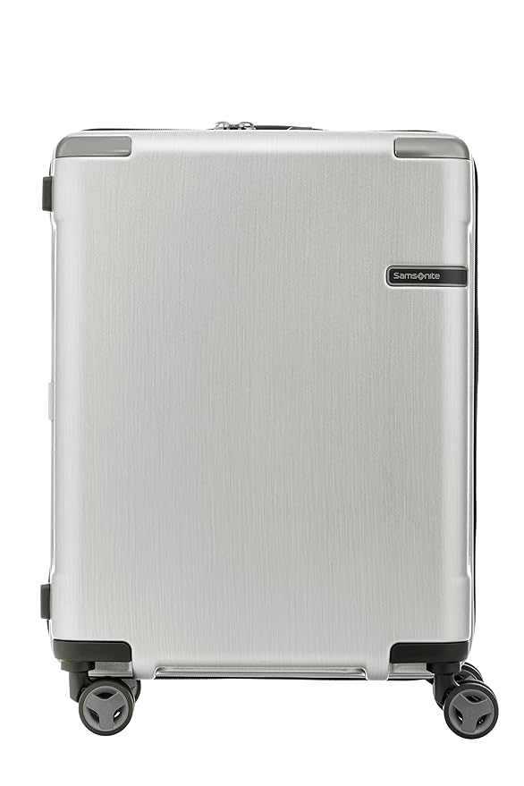 Buy SAMSONITE Evoa Polycarbonate 55 cms Brushed Silver Hardsided Cabin