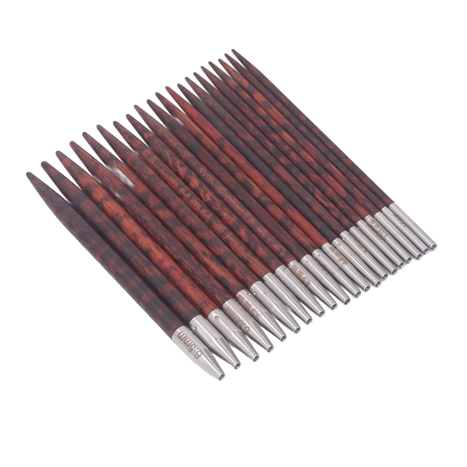 Circular Knitting Needle Set de 3 a 6.5 mm Manija de madera ergonómica Juego de agujas circular con bolsa de almacenamiento para DIY Craft Diy