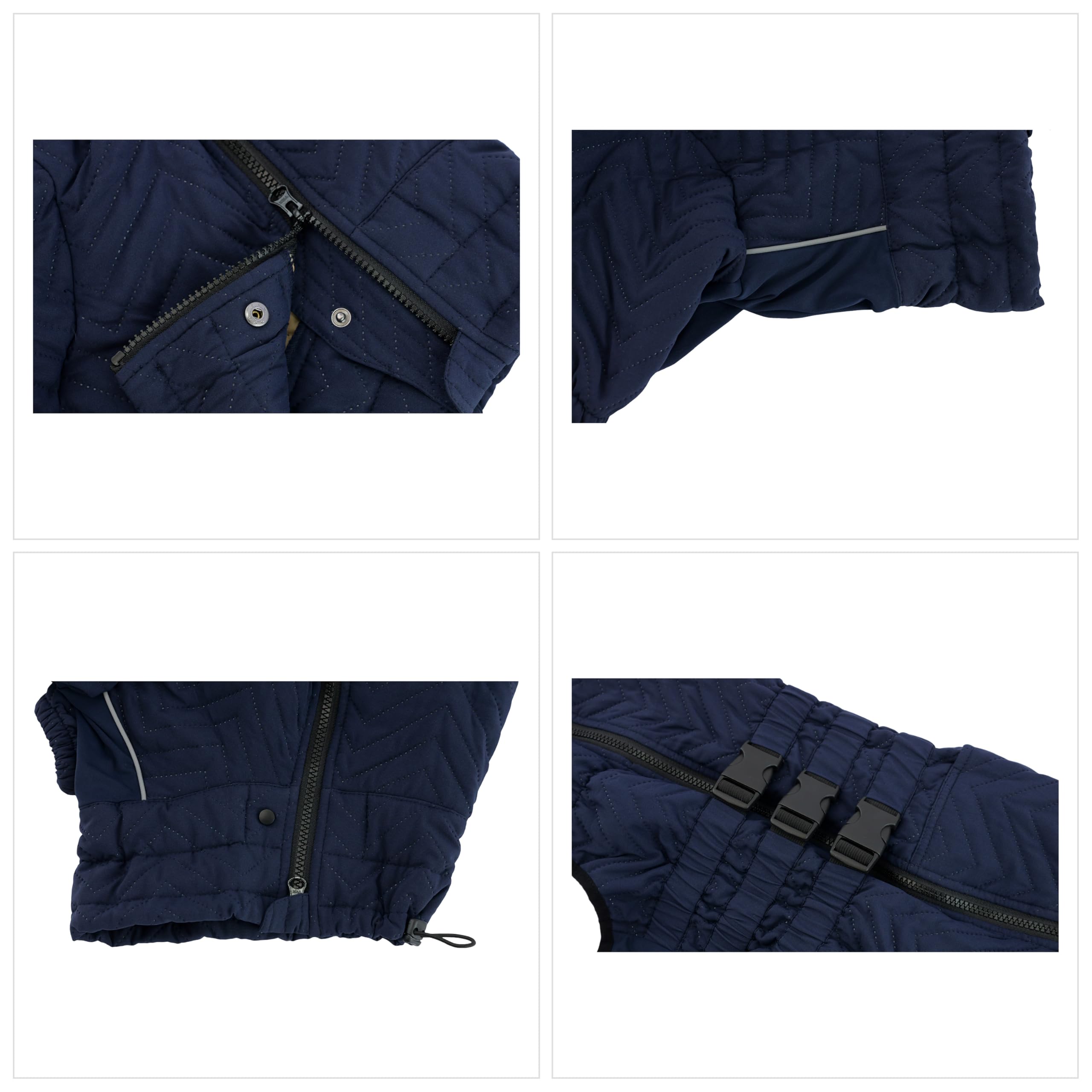 Abrigo cálido para perro, chaleco de doble capa, 4 patas cubiertas, resistente al viento, impermeable, reflectante, chaleco cálido para perro, patinaje al aire libre, disfraz para perros pequeños,