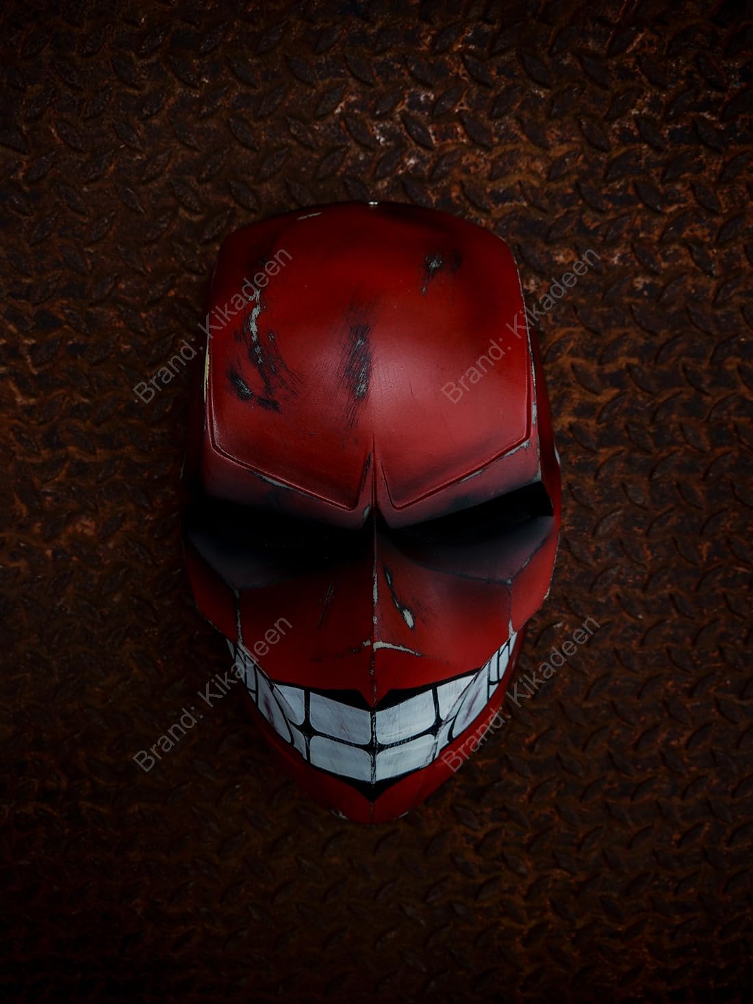 Custom Airsoft Mask Helmet Full Face Protective BB Gun Goggle Halloween Costume Party Cosplay Motorcycle Red Smiley A13
