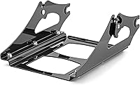 Vista 5 de WeiSen Detachable Two-UP Tour Trunk Mount Rack Compatible with Harley Touring Road King Electra Street Road Glide 2009-2013 Gloss Black