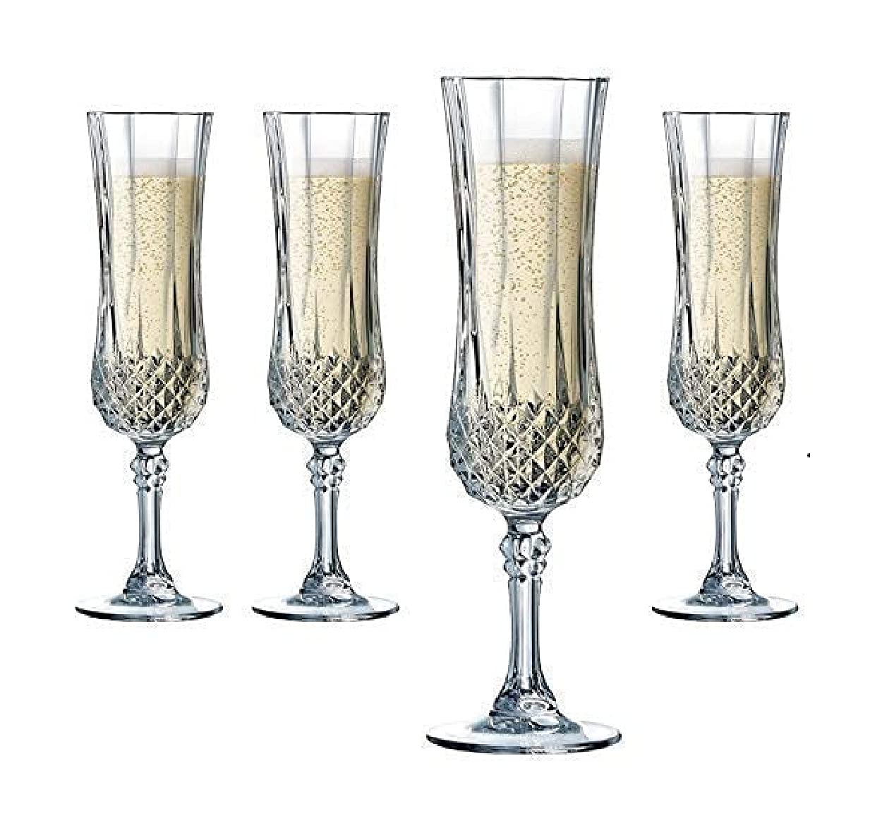 Elegant Champagne Glasses Set - 8 Flutes -8 Elegant Champagne Glasses Set - 8 Flutes -8