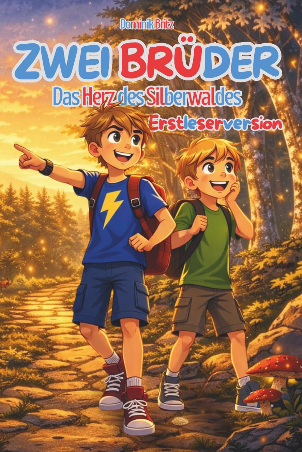 Zwei Brüder: Das Herz des Silberwaldes (Erstleserversion): Ein magisches Erstleser-Abenteuer ab 4 Jahren - Lesen lernen im geheimnisvollen Zauberwald