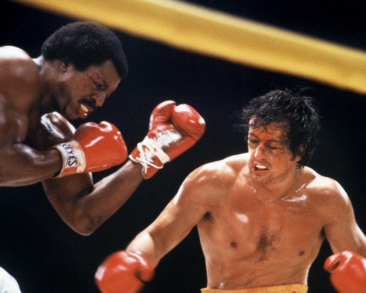 Rocky II (1979) Carl Weathers, Sylvester Stallone 10x8 Photo