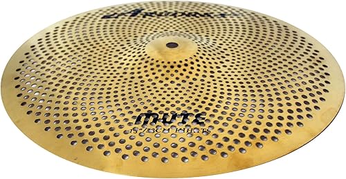 Miniatura 7 de Arborea Bajo volumen 13 "platillo de oro de la práctica del platillo de Hi-Hats para el conjunto del tambor