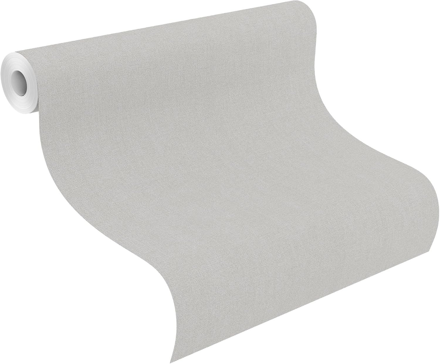 Rasch Wallpaper 633733 - Plain Non-Woven Wallpaper in Grey from The Color Your Life Collection - 10.05 m x 0.53 m (L x W)
