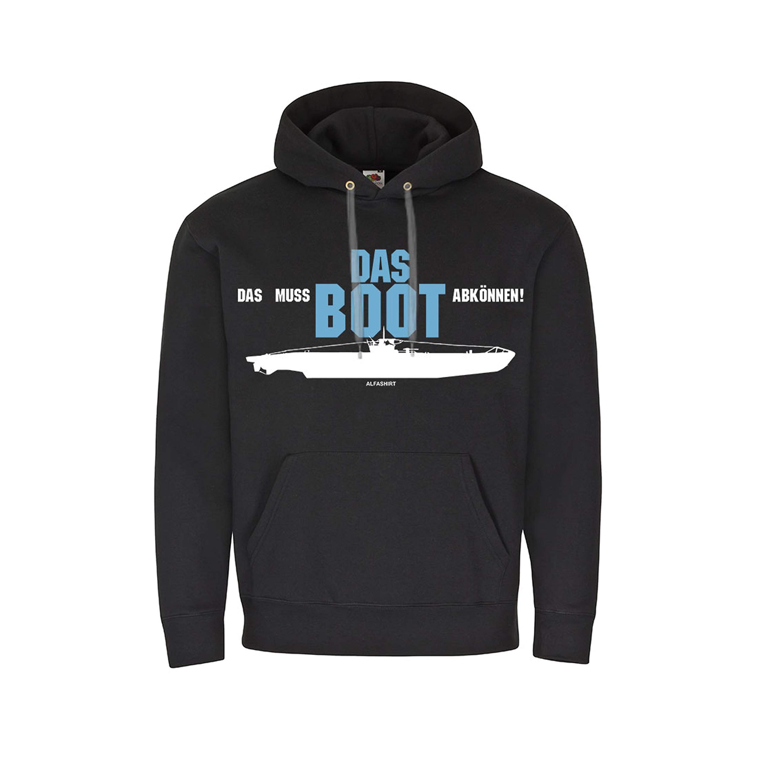 Pull à capuche Das muss das Boot abkönnen VII-C 27161 noir L