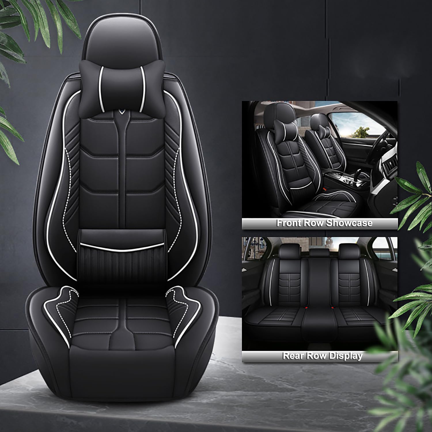Auto Sitzauflagen Für Jeep Cherokee 2019-2020, Seiten-Airbag-Kompatibel, Waschbar, Leicht Anzubringen,C
