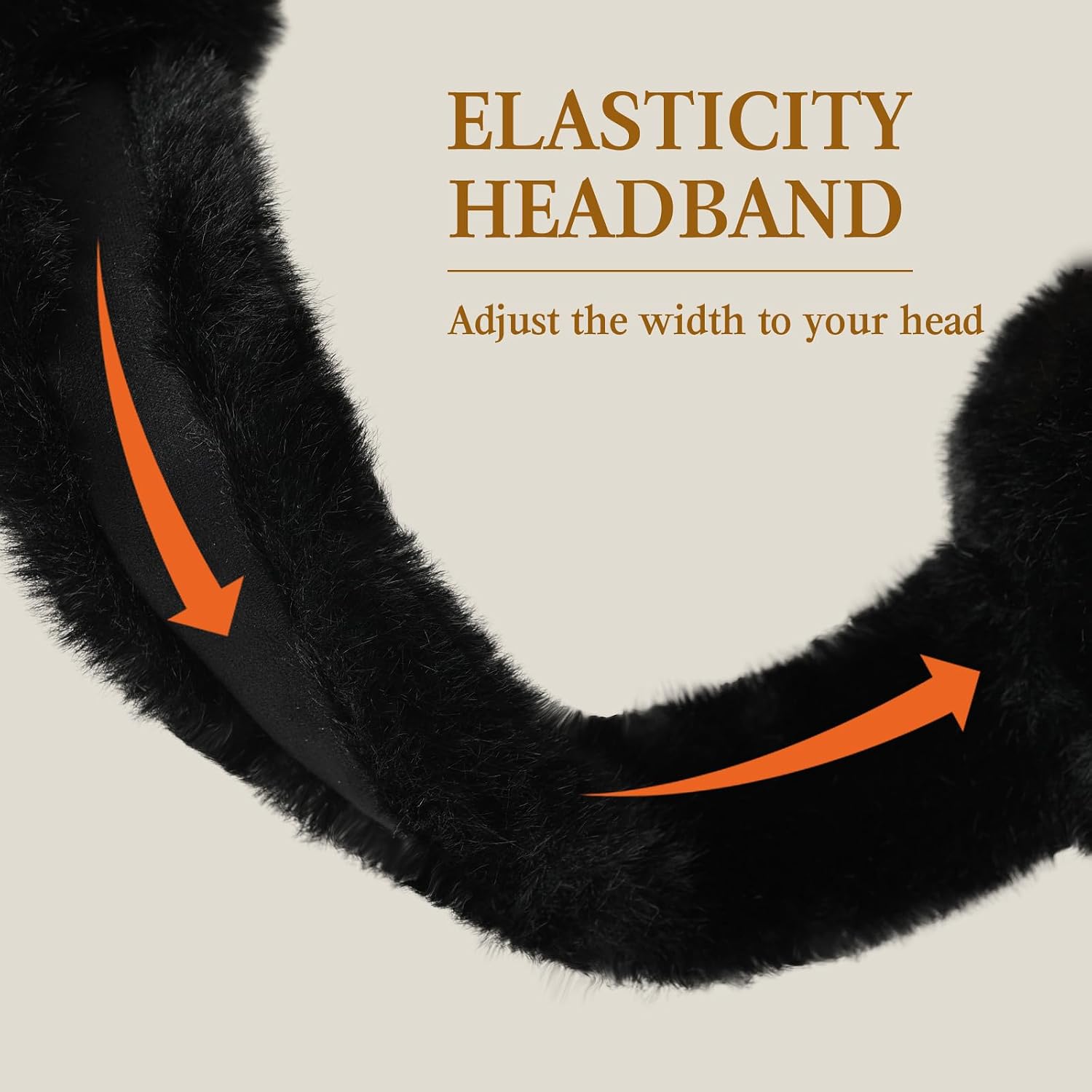 Surblue Winter Ear Muffs for Kids Girl Boy Foldable Warm Cute Ear Cover Fuzzy Cozy Ear Warmer Ages 6-12