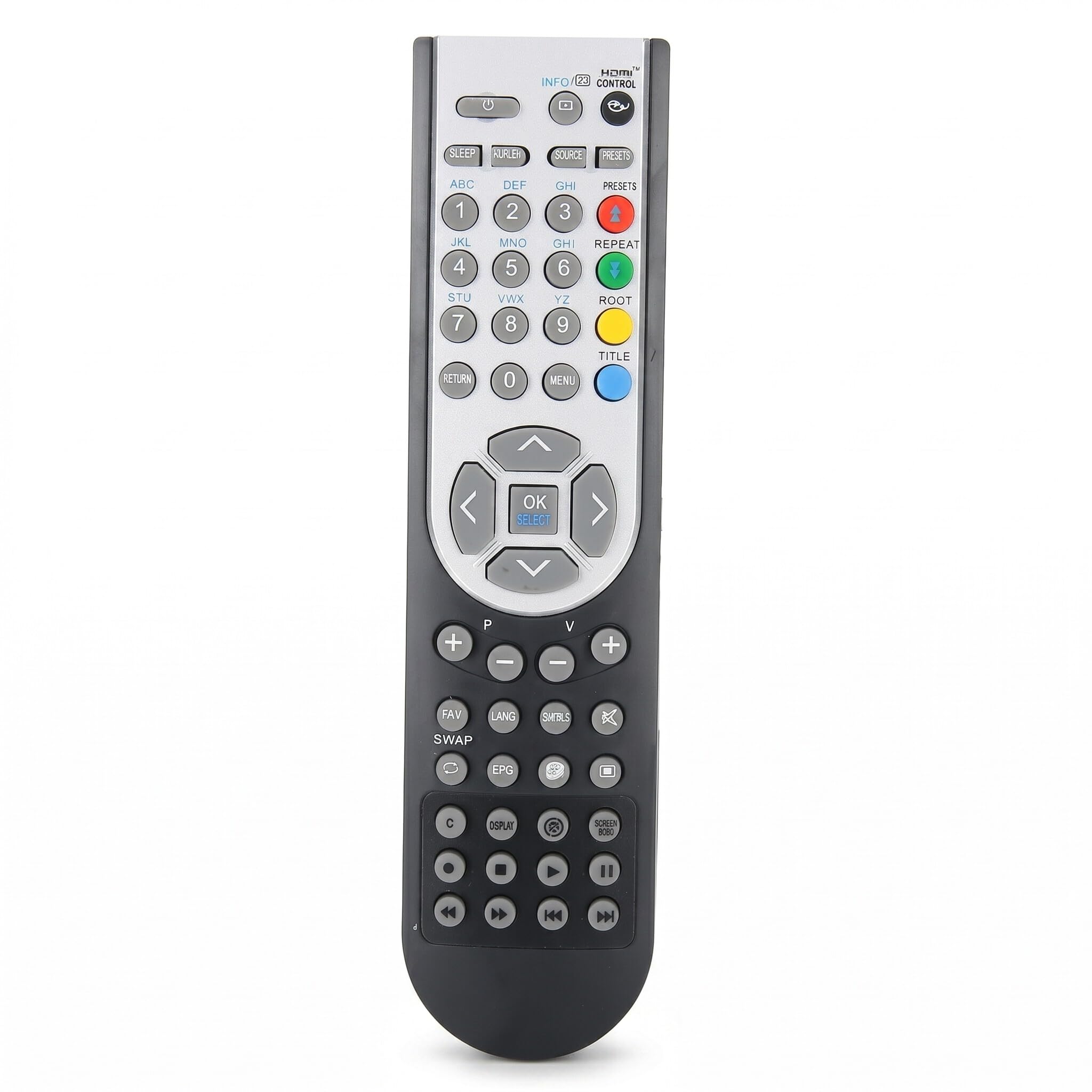 Topiky Remote Controller Replacement,RC1900 HD Smart TV Remote Control Black Replacement for OKI 16/19/22/24/26/32 inch TV