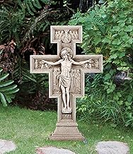 Avalon Gallery San Damiano Go Repair My Church Garden Cross Crucifix, 23 1/2 Inch