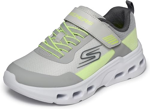 Skechers Glide-Step Drift-Zorzox, Gray/White/Yellow, 12