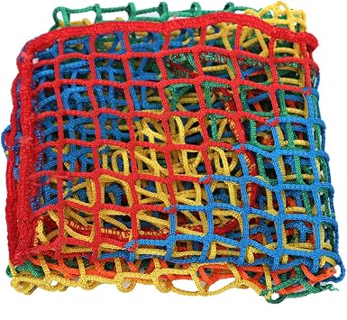 Playground Rope Net Kids Safety Net,Balcony/Stair Railing Guard,Toy & Sports Equipment Barrier Mesh Anti-Fall Rope Netting,Knotless Polyester Cargo Net