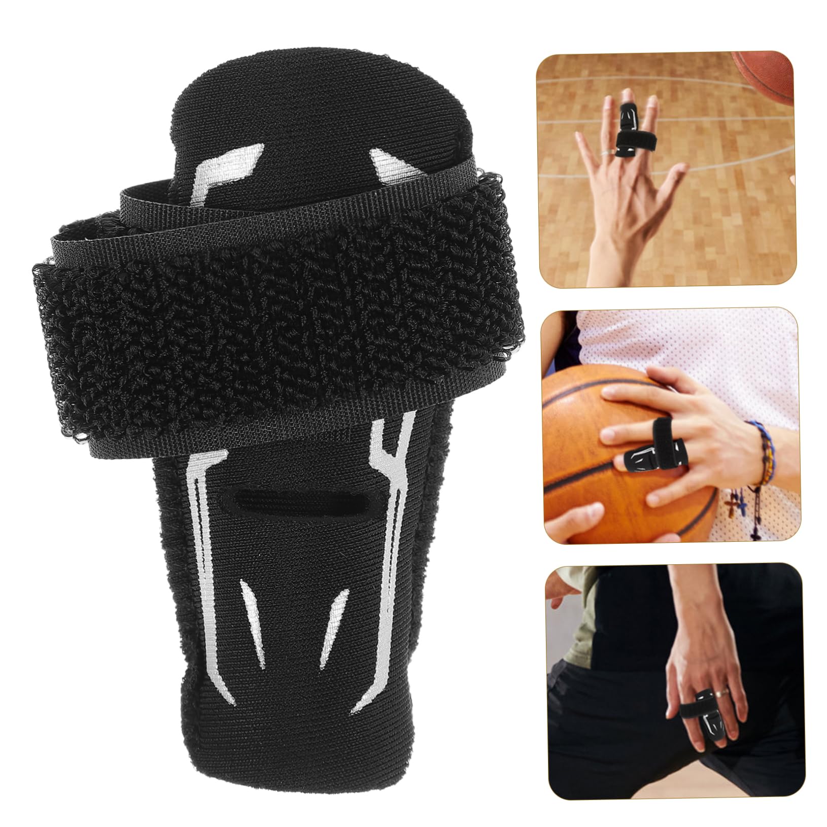 FOMIYES Finger Splint Sleeve Thumb Brace for Sports Adjustable Band Breathable Material Support for Basketball Volleyball Tennis Size S/m