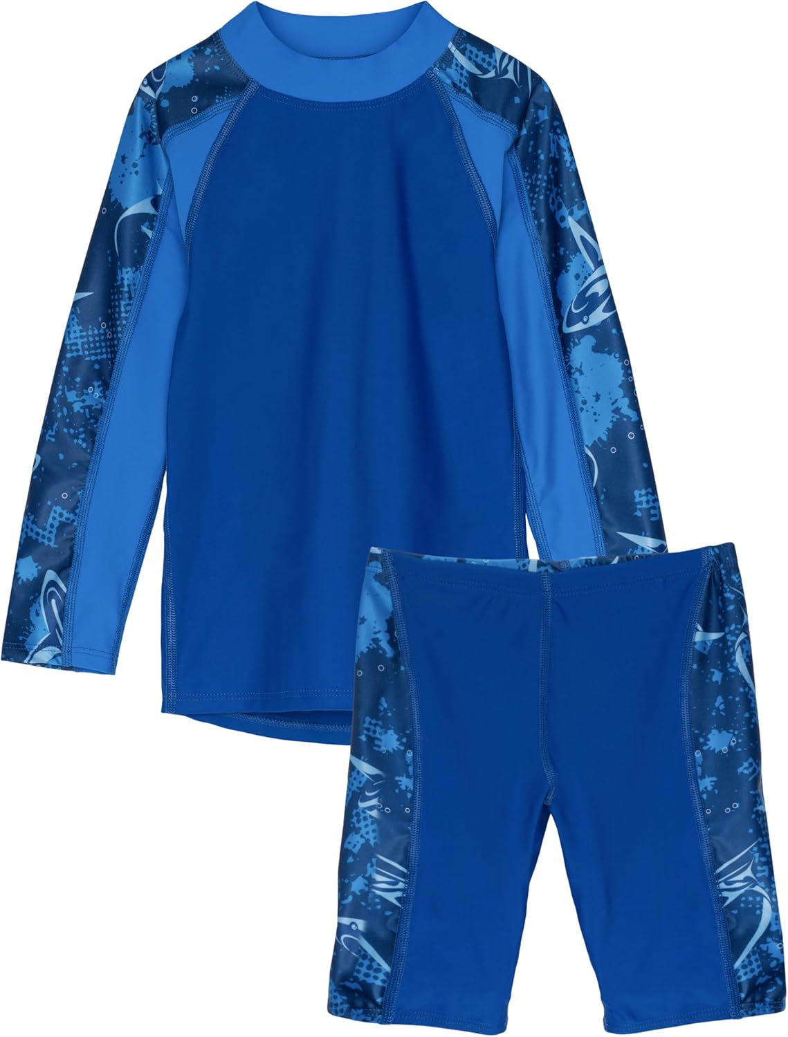Tuga Boys Two-Piece Long Sleeve Swim Suit Set 2-14 Years, UPF 50+ Swimwear