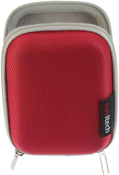 Navitech Red Water Resistant Hard Digital Camera Case Cover Compatible With Compatible With GoPro Hero 4 Session