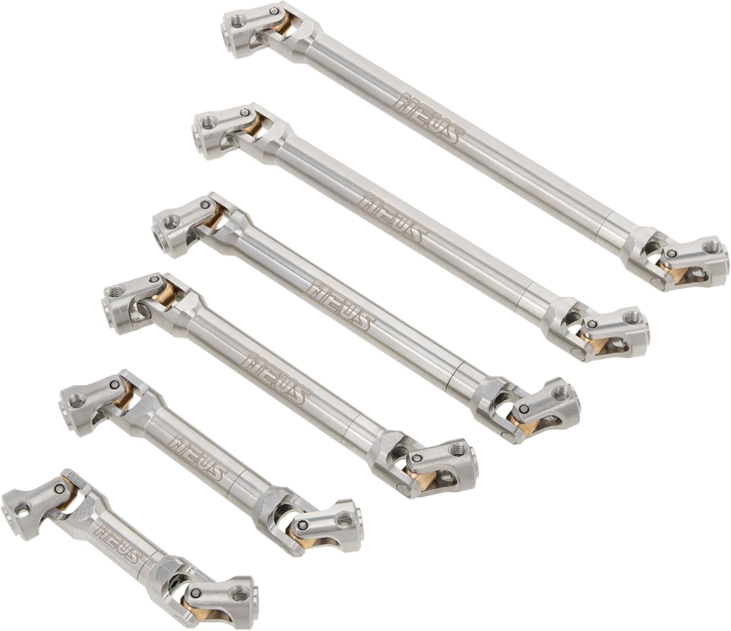 MEUS RACING Universal Driveshaft for SCX10 SCX10 II Wraith TRX4 1/10 RC Crawler Upgrades Parts, 112-163mm