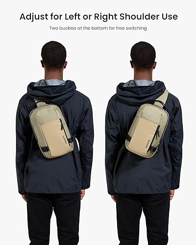 Miniatura 5 de tomtoc Mochila cruzada de 7L para hombres y mujeres, bolsa de hombro EDC para MacBook Pro M5 de 14 pulgadas, MacBook AirPro de 13 pulgadas, iPad Pro