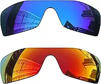 Lentes de reposição polarizadas de 1,5 mm para óculos de sol Oakley Batwolf OO9101, material atualizado, resistente a impactos