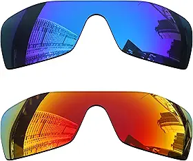 Lentes de reposição polarizadas de 1,5 mm para óculos de sol Oakley Batwolf OO9101, material atualizado, resistente a impactos
