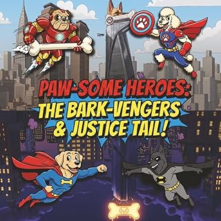 Paw-Some Heroes: The Bark-Vengers & Justice Tail | Dogs Dressed up as Super Heroes | Relaxing Coloring Book for Boys, Girls, Adults, Teens and Kids 4-8