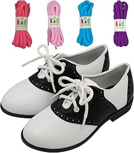Amazon.com | Saddle Shoes Oxford 50's Style Sock Hop for Kids with