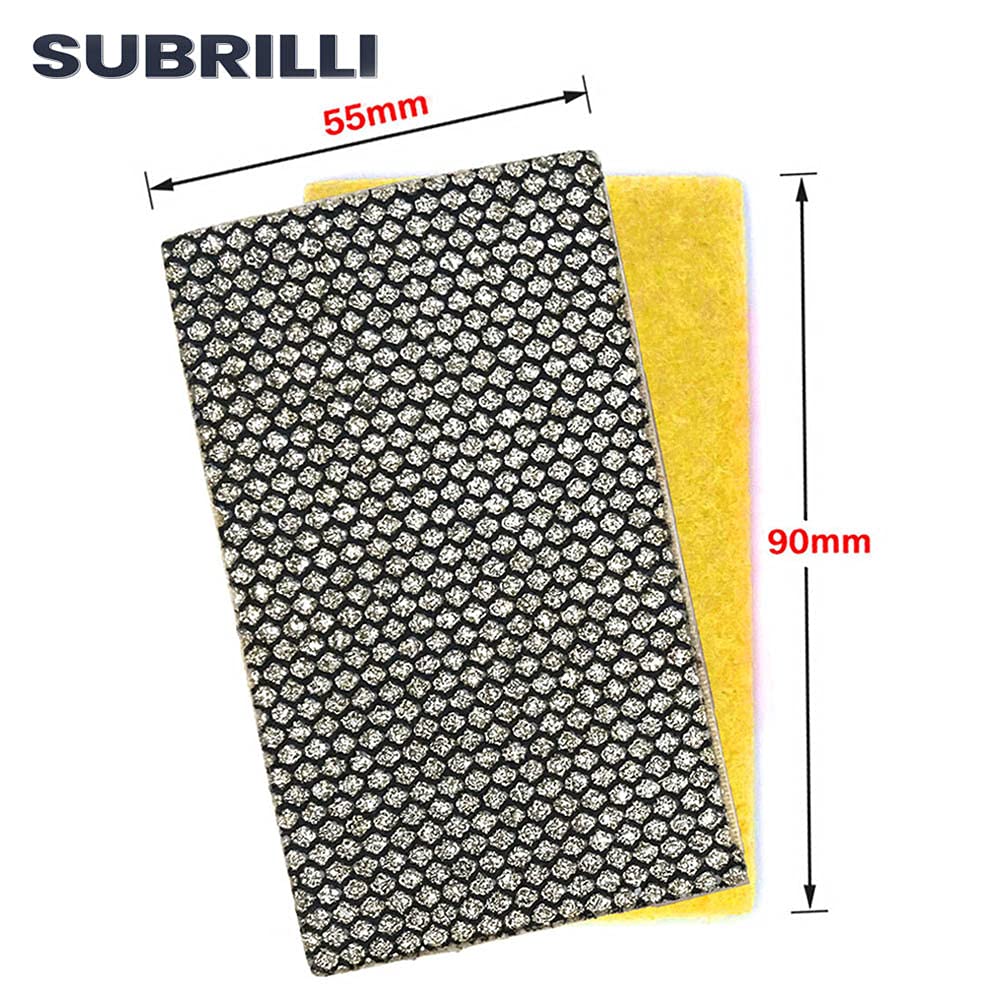 Diamond Sandpaper Sheets Grit 60 Hook & Loop - For Polishing Glass, Ceramic, Granite, Marble