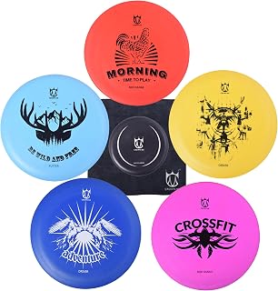 CROWNME Disc Golf Starter Set - Complete Beginner Kit with Driver, Mid-Range & Putter Discs