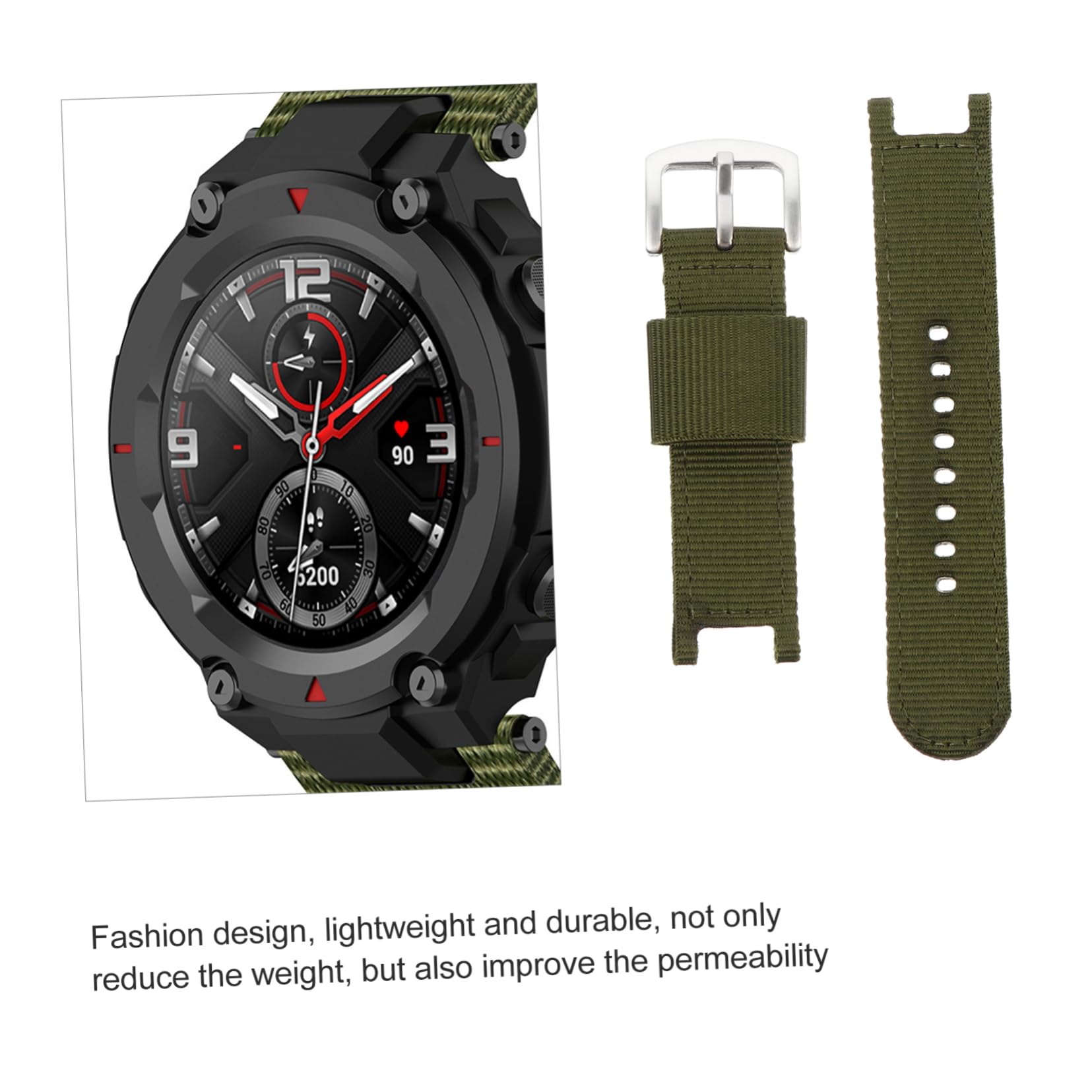Housoutil Lot De 3 Bracelets De Montre En Nylon De Remplacement Compatibles Avec Les Montres Connectées Avec Boucle De Fermoir Robuste Pour Hommes Et Femmes