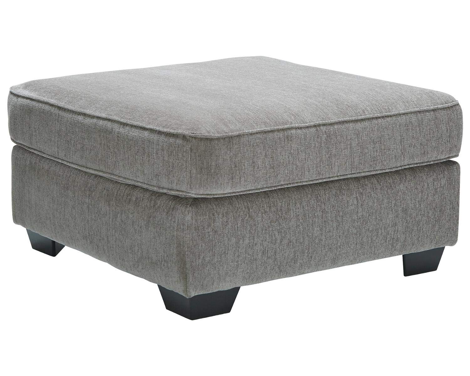 Signature Design by Ashley Altari Modern Square Oversized Ottoman, Light Gray