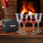 Ensemble de verres à vin 6, Verres à vin en cristal soufflé à la main, verre à vin sans plomb pour les clients quotidiens et l'hébergement, Cadeaux pour le mariage