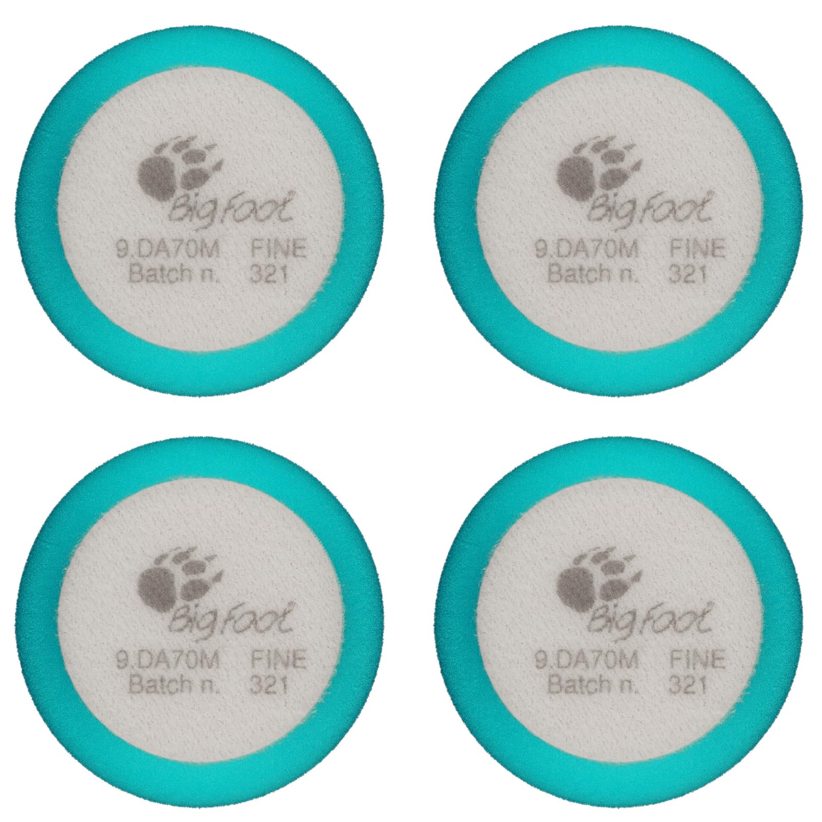RUPES D-A Intermediate Foam Pads (Light Blue) Ø 54/70mm, 4 pcs