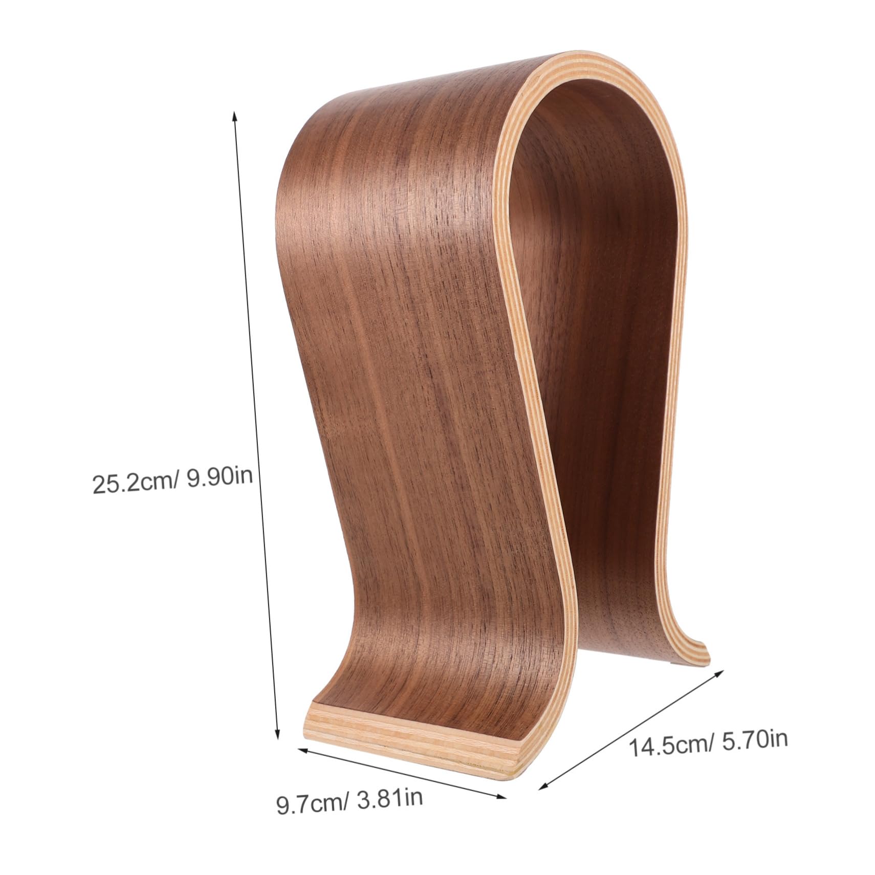 Mikikit Supporto per Cuffie U in Legno Espositore per Cuffie da Tavolo Compatibile