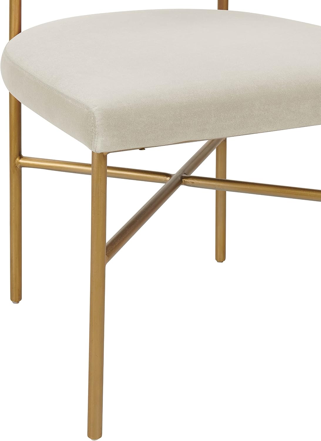 Tov Furniture Kim Performance Velvet Chair (Cream)