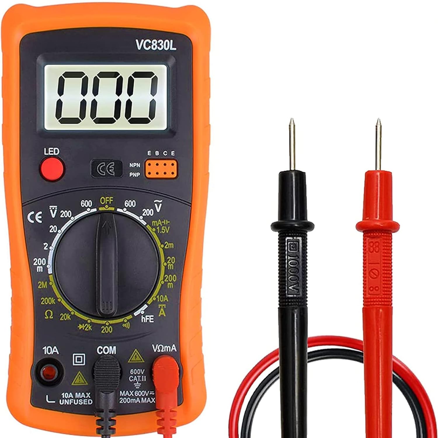 Techtest 830L Pocket Multi Meter Digital Multimeter for Electronics