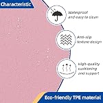 Épaisseur supplémentaire 12mm TPE Tapis d'exercice de yoga avec strap, tapis antidérapant de 1/2 pouce pour la gymnastique, Pilates, maison, entraînement, fitness au sol de gym