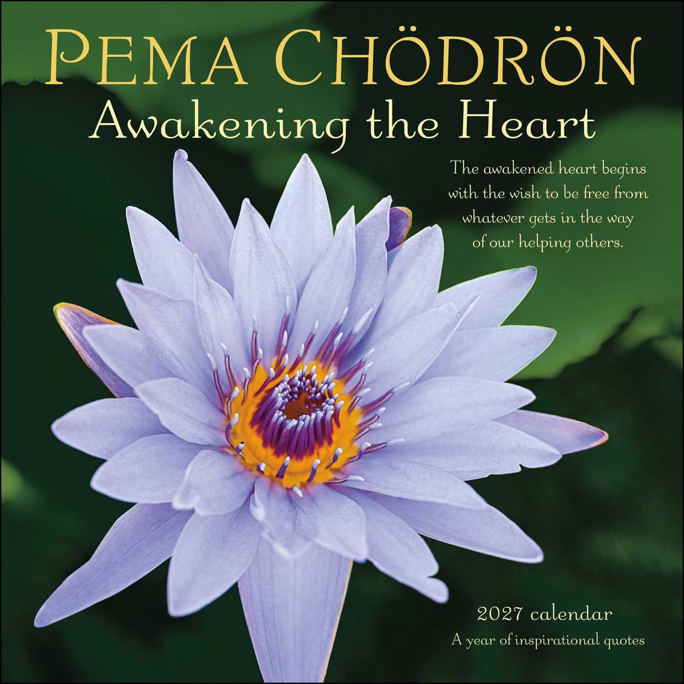 Pema Chödrön 2027 Wall Calendar: Awakening the Heart―A Year of Inspiring Quotes