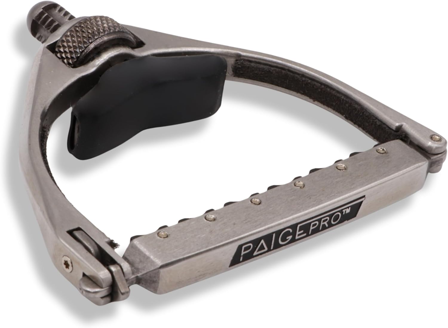 Paige Pro Capo for 6-String Acoustic Guitar – Individual String Tension, USA Made - Enhanced Tone Innovation - Stainless Steel