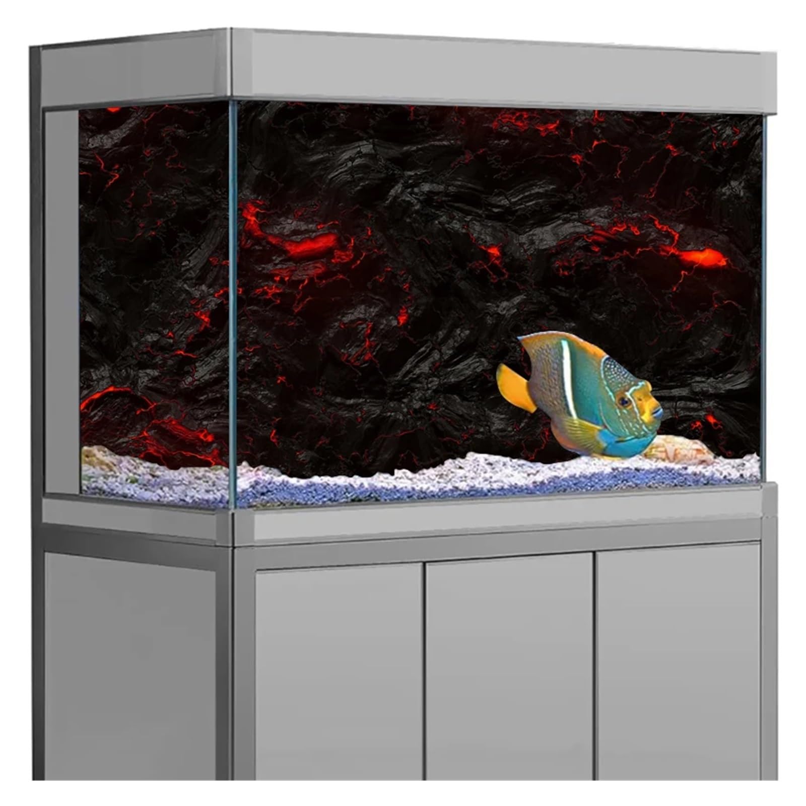 Aquarium Hintergrund Aufkleber Wand Tapete Fisch Tank Hintergrund Dekorationen PVC(50x100cm)