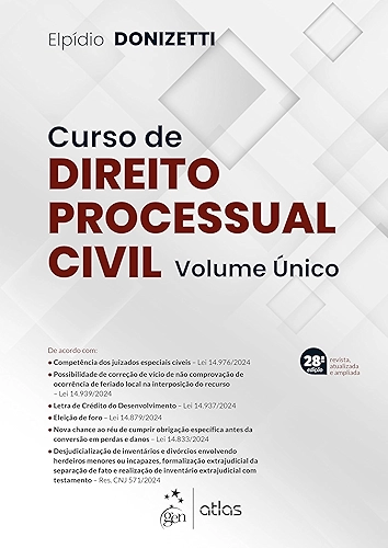 Curso de Direito Processual Civil - Vol.Único - 28ª Edição - 2025
