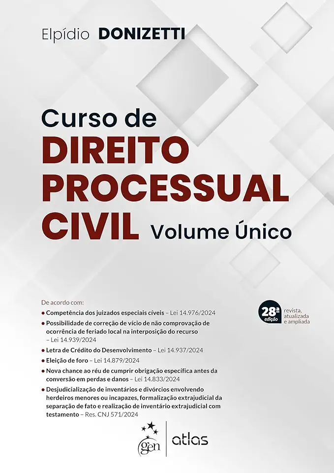 Curso de Direito Processual Civil - Vol.Único - 28ª Edição - 2025