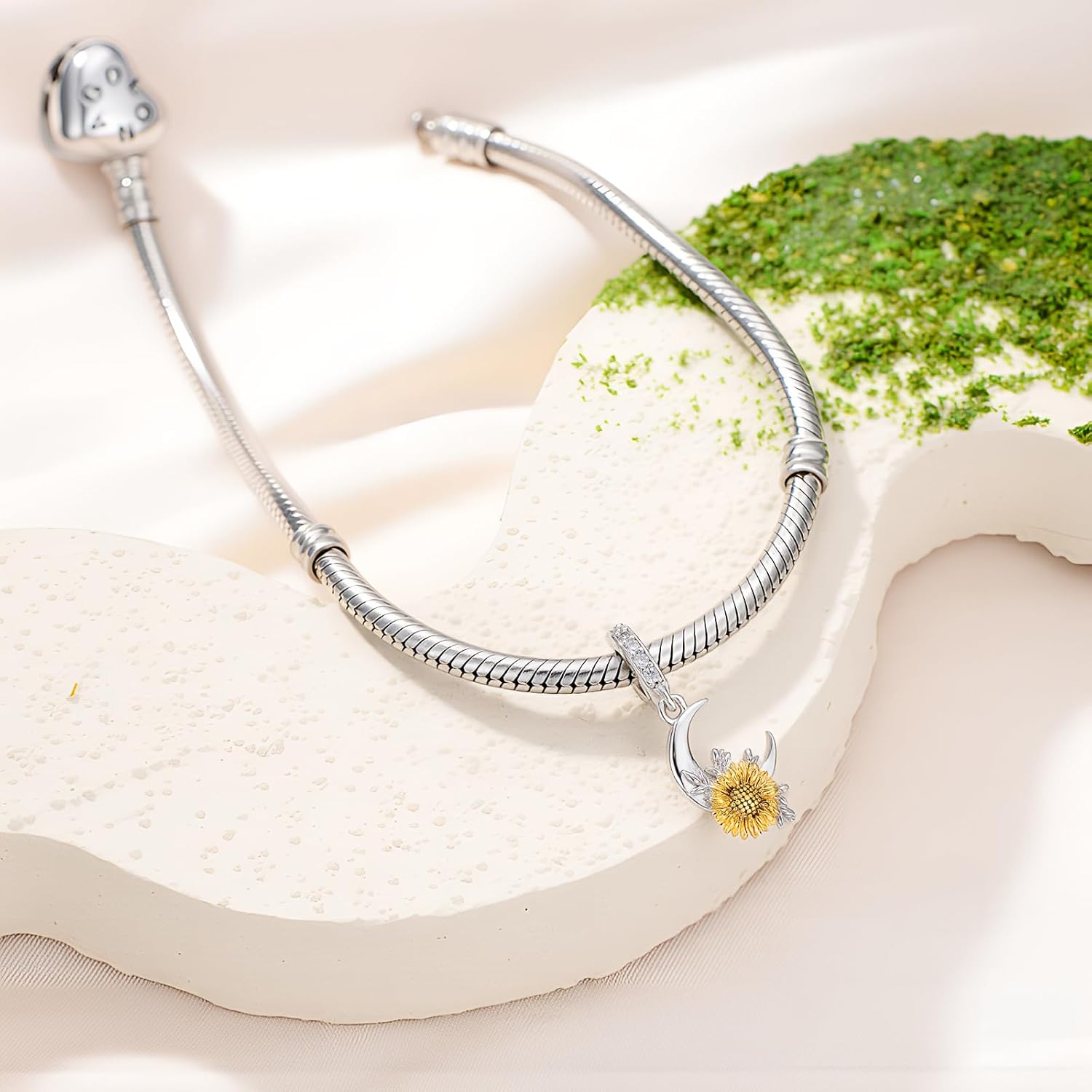 PROESS Moon/Sunflower/Butterfly/Cat/Dog Charm 925 Sterling Silver Dangle Charm for Necklaces, Bracelet Pendant Beads Jewelry Gifts for Women - Image 3