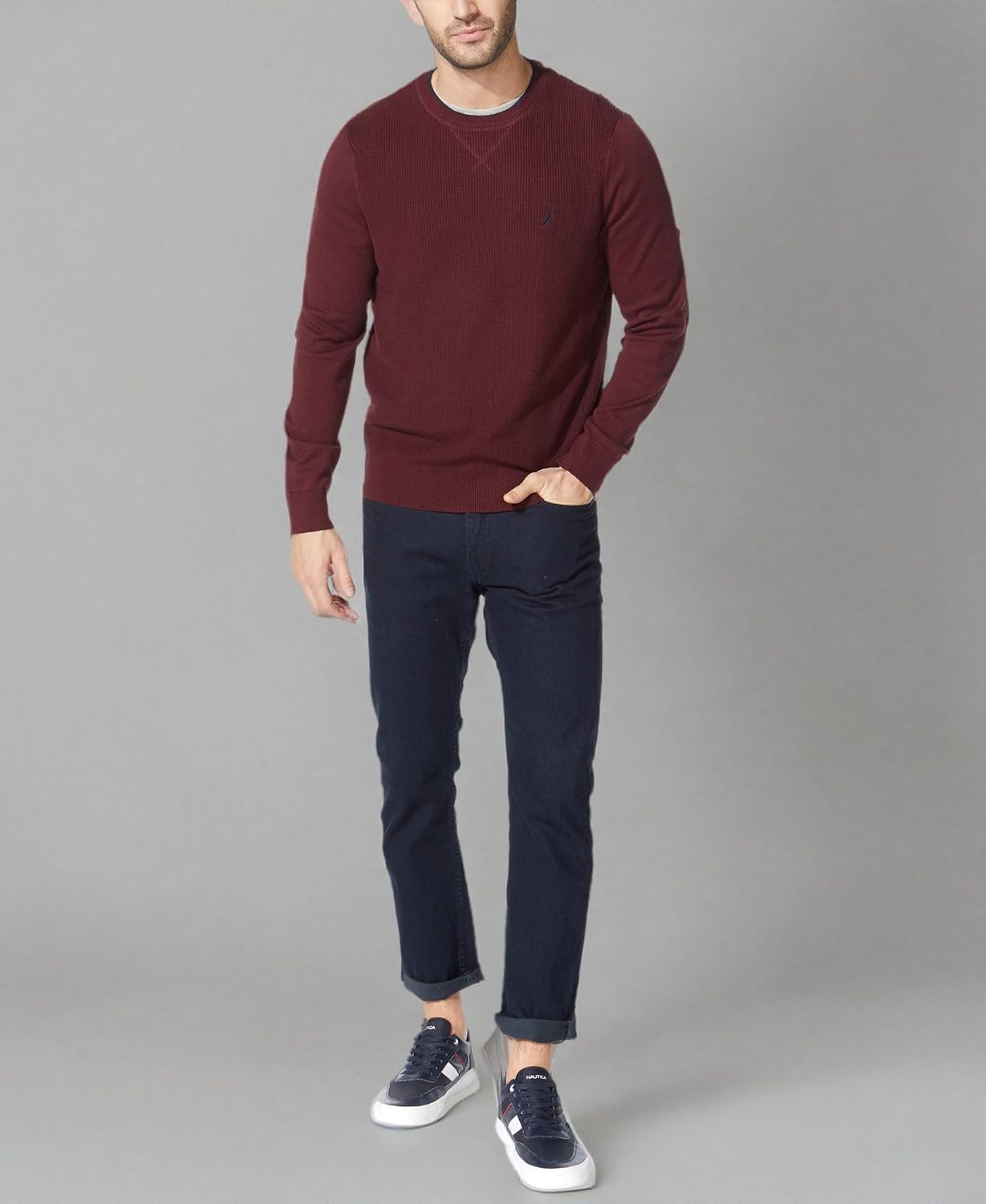 Nautica Men's Ribbed Sweater - Image 6