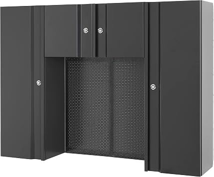 OmniWall Complete Wall Storage Cabinet System Metal Pegboard 64"x48"