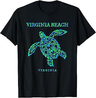 Virginia Beach Virginia Sea Turtle Vacation Souvenir T-Shirt for Men Women Girls Kids