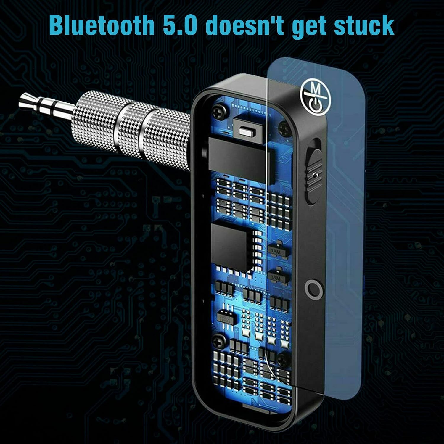 2in1 Audio Adapter 3.5mm Aux Car Bluetooth 5.0 Transmitter Receiver USB Wireless